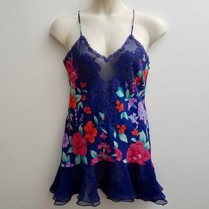 Victoria Secret Gold Label VNTG Floral Slip Dress